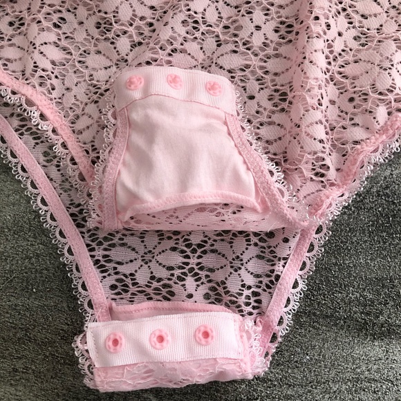 Honeydew Intimates Pink laced body suit size M - Picture 6 of 7